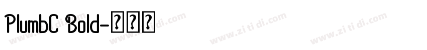 PlumbC Bold字体转换